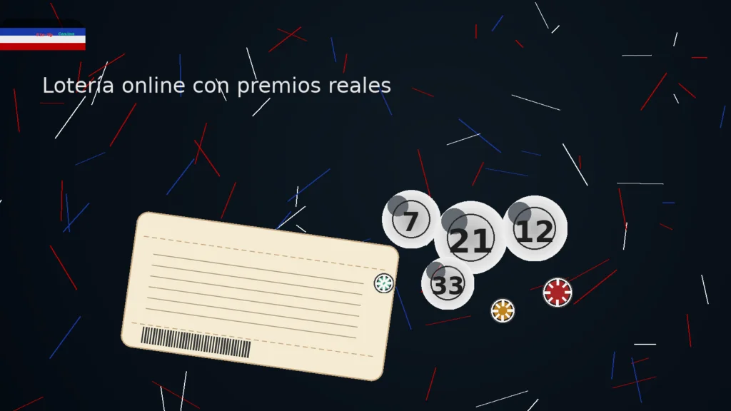 Lotería online en Chile — boleto y bolas numeradas con sutiles fichas de casino en Pin-Up Casino, premios y jackpot seguros